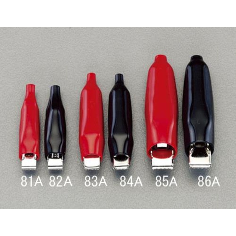 エスコ EA940DP-82A φ6mm/3A小クリップ(黒) 1個（ご注文単位1個）【直送品】