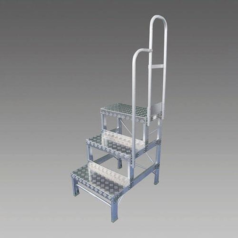 エスコ EA903XF-60A 600x340mm/0.6m/2段作業台(右手すり付) 1個（ご注文単位1個）【直送品】