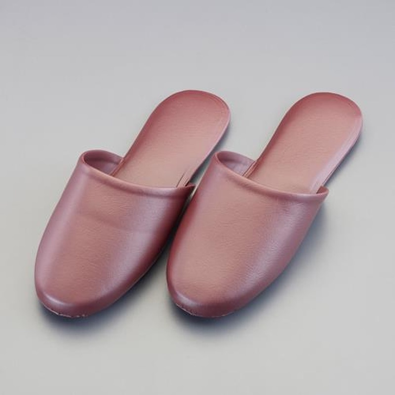 エスコ EA910SY-72 23-26cmスリッパ(PVC製/ダークブラウン) 1個(ご注文単位1個)【直送品】