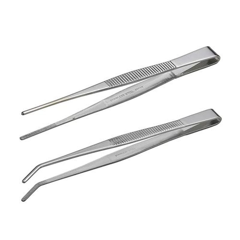 エスコ EA595GC-6S 2本組ピンセット(ステンレス製) 1個（ご注文単位1個）【直送品】