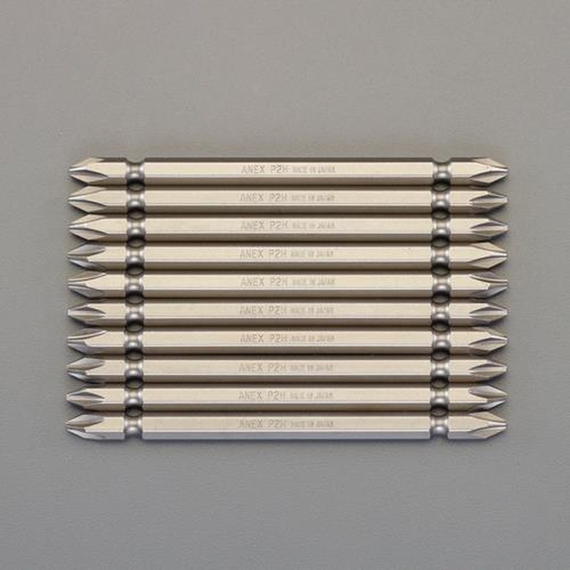 エスコ EA813-212 #2x110mm［＋]ドライバービット(10本組) 1個（ご注文単位1個）【直送品】