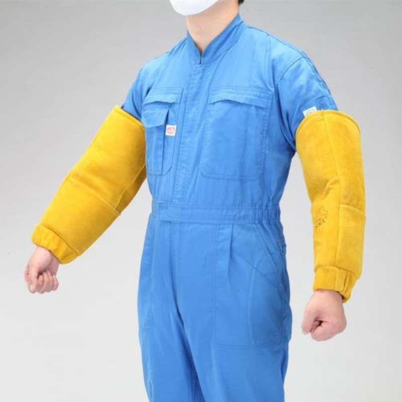 エスコ EA353AR-12 400mm腕カバー(熔接用・牛革/1双) 1個(ご注文単位1個)【直送品】