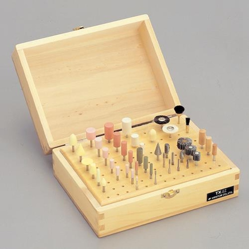 エスコ EA819-6A 45本組/3.0mm軸砥石・ブラシ・バフセット 1個(ご注文単位1個)【直送品】