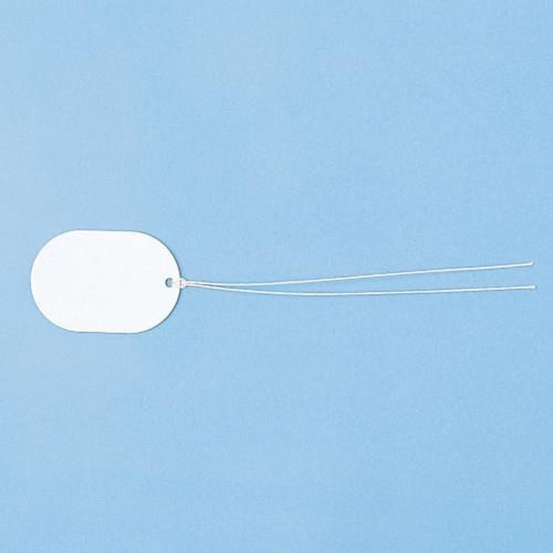 エスコ EA475HB-33A 37x55mmファイバー紙タグ・楕円(L/10個) 1個（ご注文単位1個）【直送品】