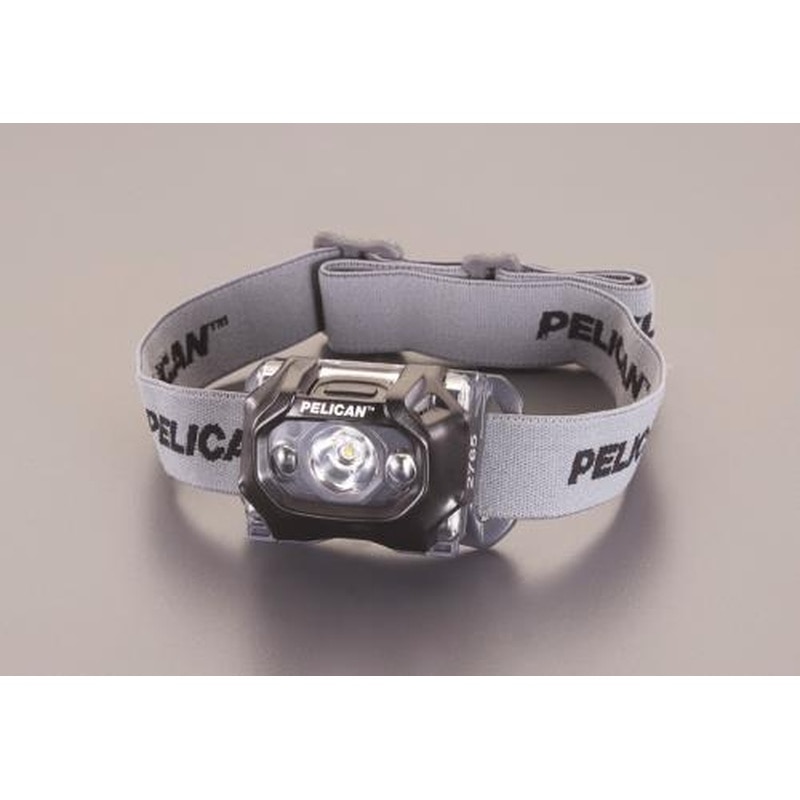 エスコ EA758WB-27[単4x3本]ヘッドライト/LED(防爆構造/黒) 1個（ご注文単位1個）【直送品】
