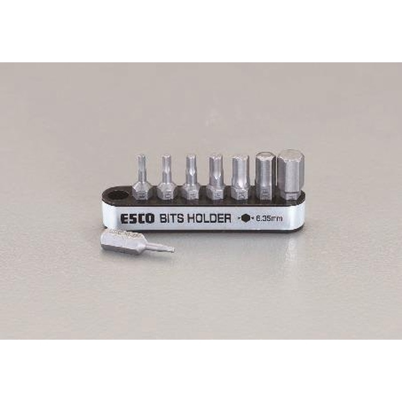 エスコ EA611DC-100 8本組/1/16-3/16”［Hexagon]ドライバービット 1個（ご注文単位1個）【直送品】