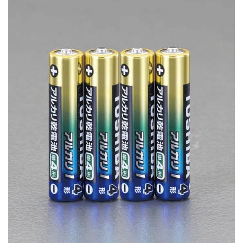 >エスコ EA758YT-14BA[単4x4本]アルカリ乾電池 1個（ご注文単位1個）【直送品】