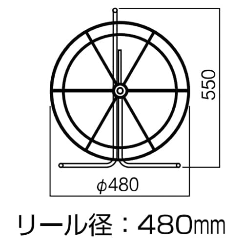 エスコ EA597BJ-18A 4.5mmx 30m FRP通線ロッド 1個 (ご注文単位1個)【直送品】