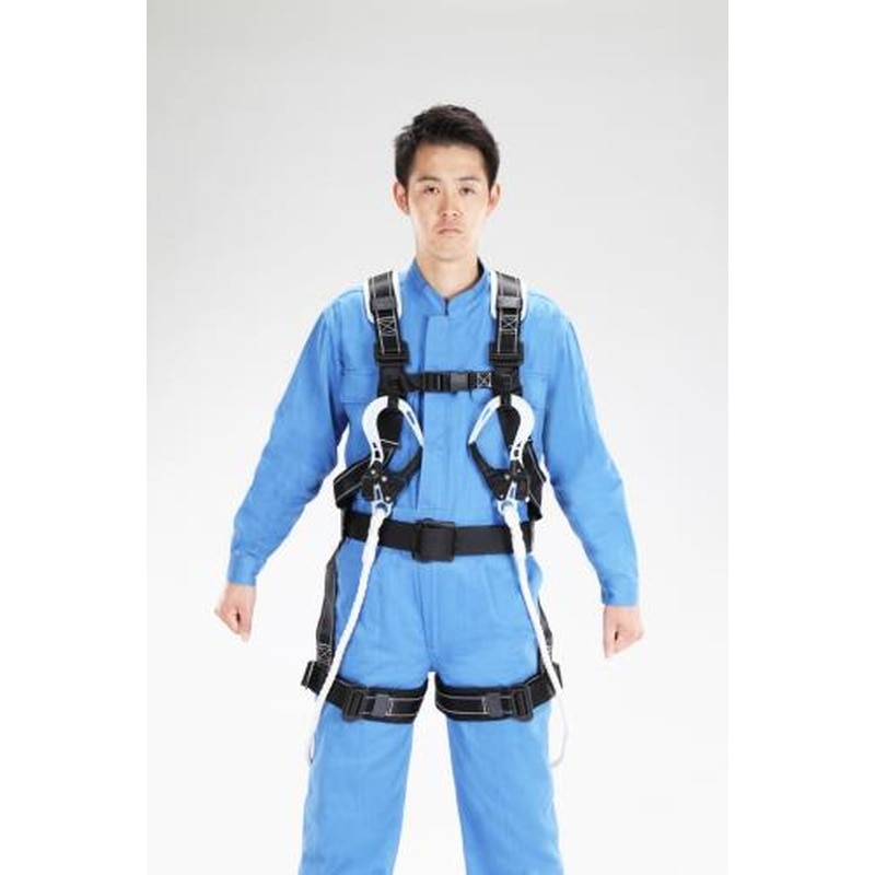 エスコ EA998KA-2 墜落制止用器具(フルハーネス/ロープ式ツインランヤード付) 1個（ご注文単位1個）【直送品】