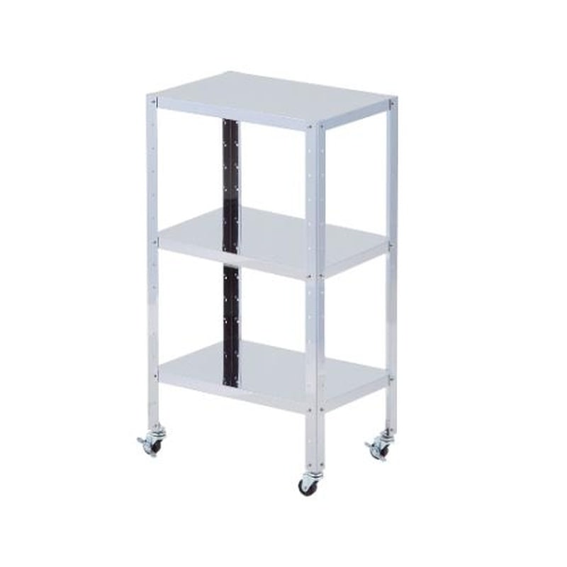 エスコ EA956MV-12A 460x310x809mm/3段ワゴン(ステンレス製) 1個（ご注文単位1個）【直送品】