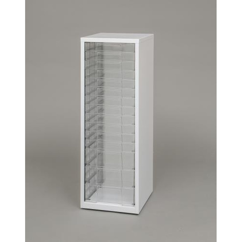 エスコ EA954FB-55A 291x330x874mm/15段キャビネット(トレー型) 1個（ご注文単位1個）【直送品】