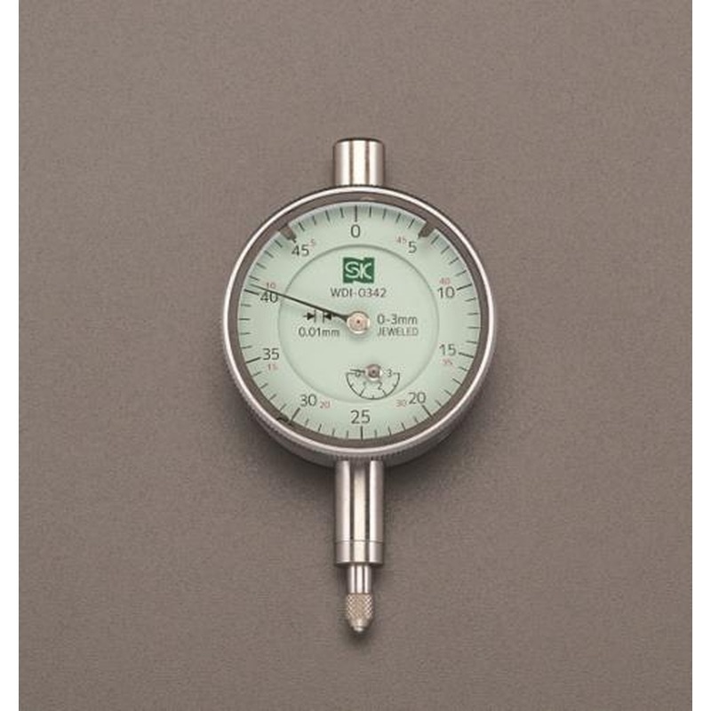 エスコ EA725MA-6A 3mm/0.01/42mmダイアルゲージ 1個(ご注文単位1個)【直送品】
