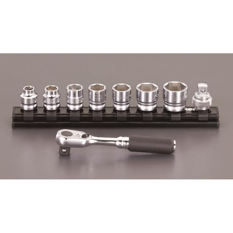 エスコ EA619B-19A 3/8”DRソケットレンチセット(Z-EAL) 1個（ご注文単位1個）【直送品】