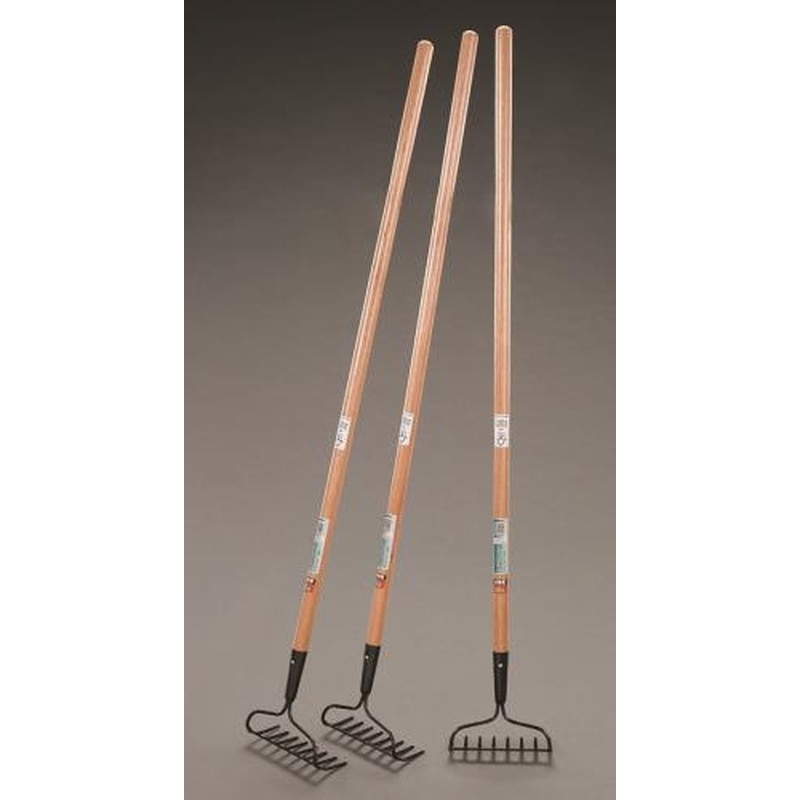 エスコ EA650RB-12A 195x1323mmガーデンレーキ(木柄/3本組) 1個(ご注文単位1個)【直送品】