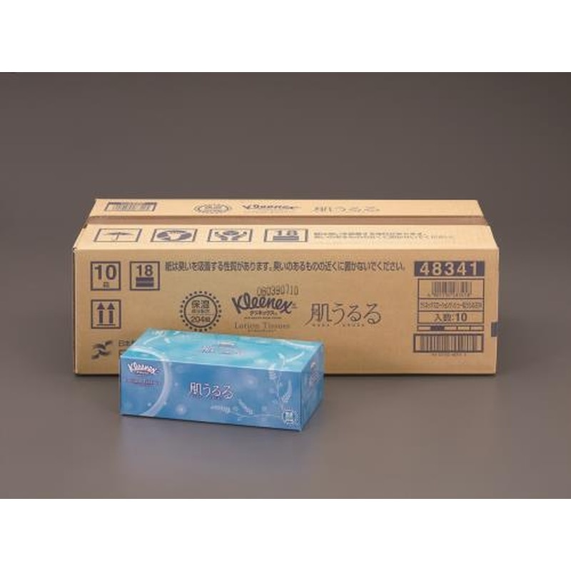 エスコ EA929A-11C ローションティッシュ(クリネックス/10箱) 1個（ご注文単位1個）【直送品】