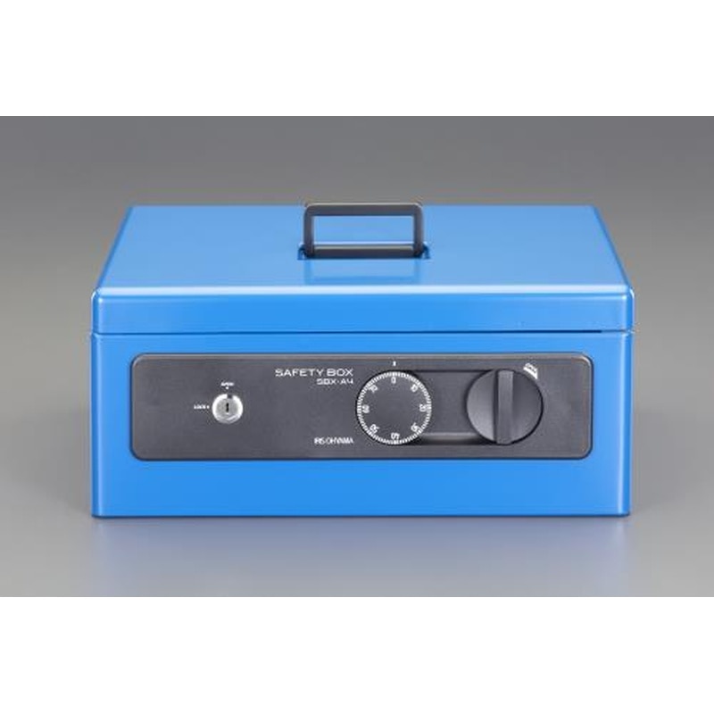 エスコ EA961KA-44A 360x255x155mm手提げ金庫 1個（ご注文単位1個）【直送品】