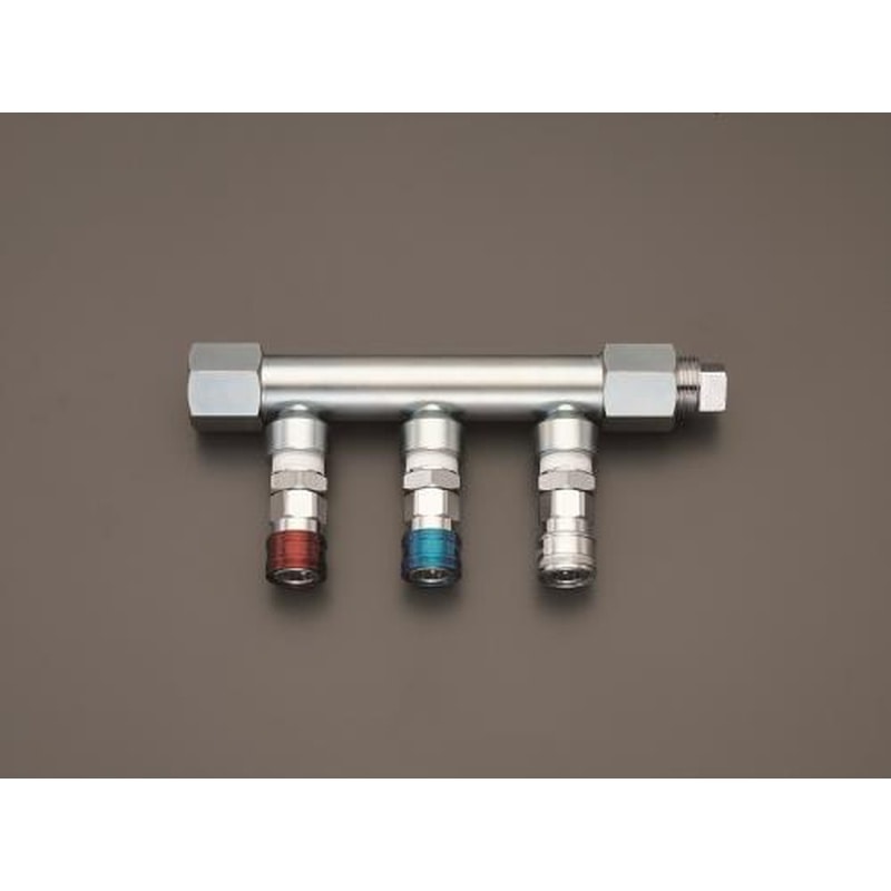 エスコ EA140DL-132A Rc3/4”/3連エアー配管分岐カップリング 1個(ご注文単位1個)【直送品】