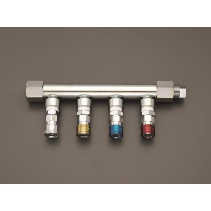 エスコ EA140DL-142A Rc3/4”/4連エアー配管分岐カップリング 1個(ご注文単位1個)【直送品】