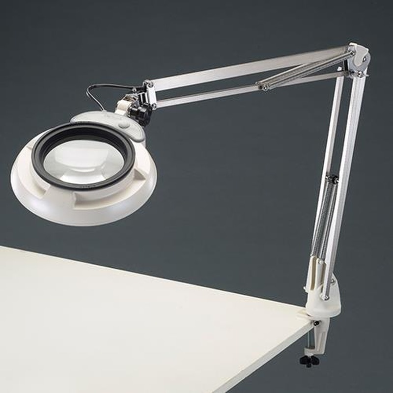 >エスコ EA756TB-2B x3.0/130mm拡大鏡(LED照明付) 1個(ご注文単位1個)【直送品】