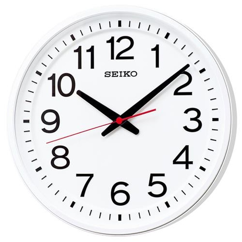 エスコ EA798CC-141 φ310mm［電波]掛時計(UDフォント仕様) 1個（ご注文単位1個）【直送品】