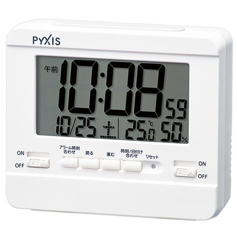 エスコ EA798CS-76 90x105x42mm置時計 1個（ご注文単位1個）【直送品】