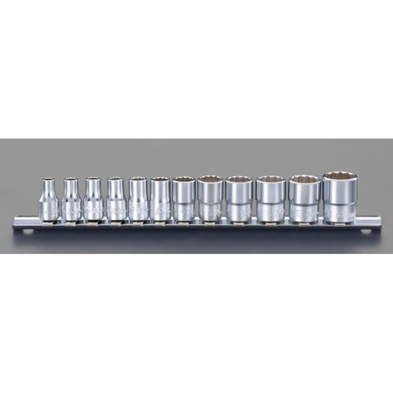 エスコ EA618-13A 1/4”DRソケットセット 1個（ご注文単位1個）【直送品】