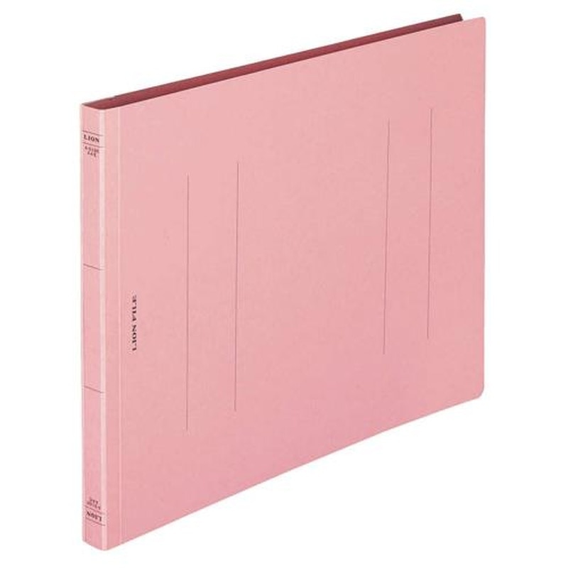 エスコ EA762CD-61 ヨコ型フラットファイル(ピンク/10冊) 1個（ご注文単位1個）【直送品】