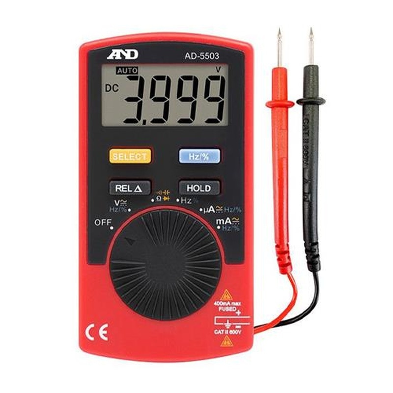 エスコ EA707AD-17A ポケットデジタルテスター 1個(ご注文単位1個)【直送品】