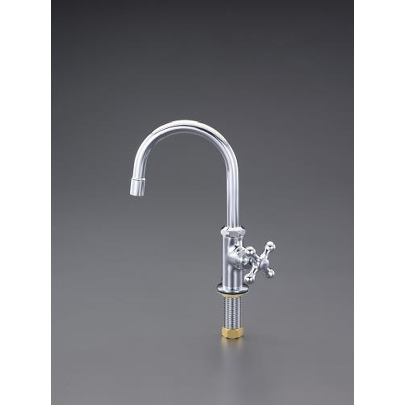 エスコ EA468BJ-1A PJ1/2”立形スワン水栓 1個（ご注文単位1個）【直送品】
