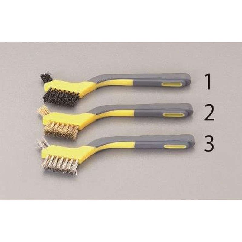 エスコ EA109EF-1 170㎜ミニブラシ(ナイロン/3本) 1個（ご注文単位1個）【直送品】