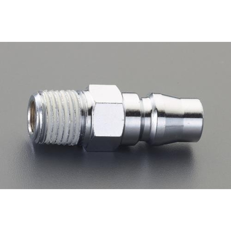 エスコ EA140DB-62 R1/4”雄ねじプラグ(エアホース用/シール材付) 1個(ご注文単位1個)【直送品】