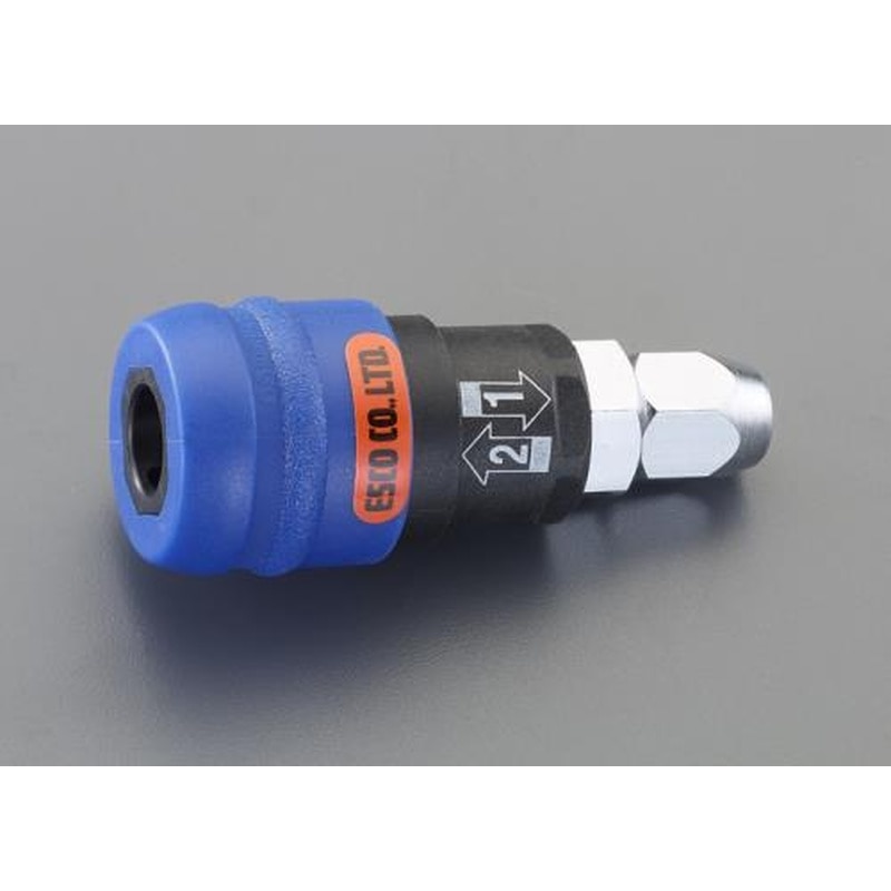 エスコ EA140VD-3 6.5mmウレタンホース用ソケット(残圧抜き機構) 1個(ご注文単位1個)【直送品】