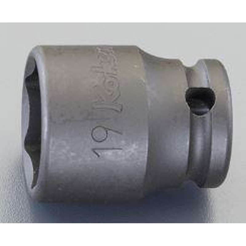 エスコ EA164CF-6 3/8”DRx6mmインパクトソケット(薄肉) 1個（ご注文単位1個）【直送品】
