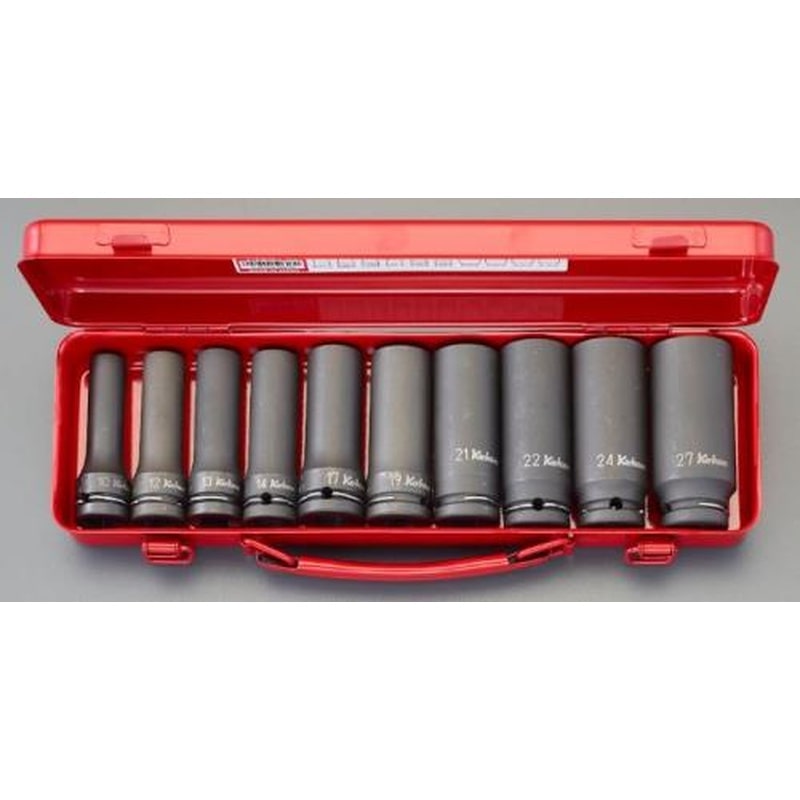 エスコ EA164DG 1/2”DR/10-27mmインパクトディープソケット 1個（ご注文単位1個）【直送品】