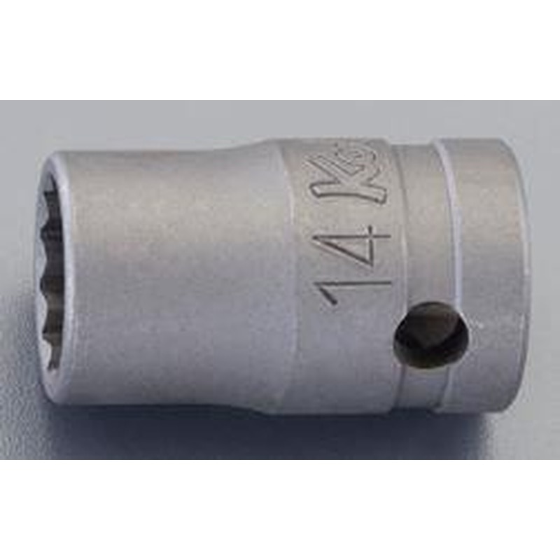 エスコ EA164DR-117 1/2”DRx17mmソケット(動力工具用) 1個（ご注文単位1個）【直送品】