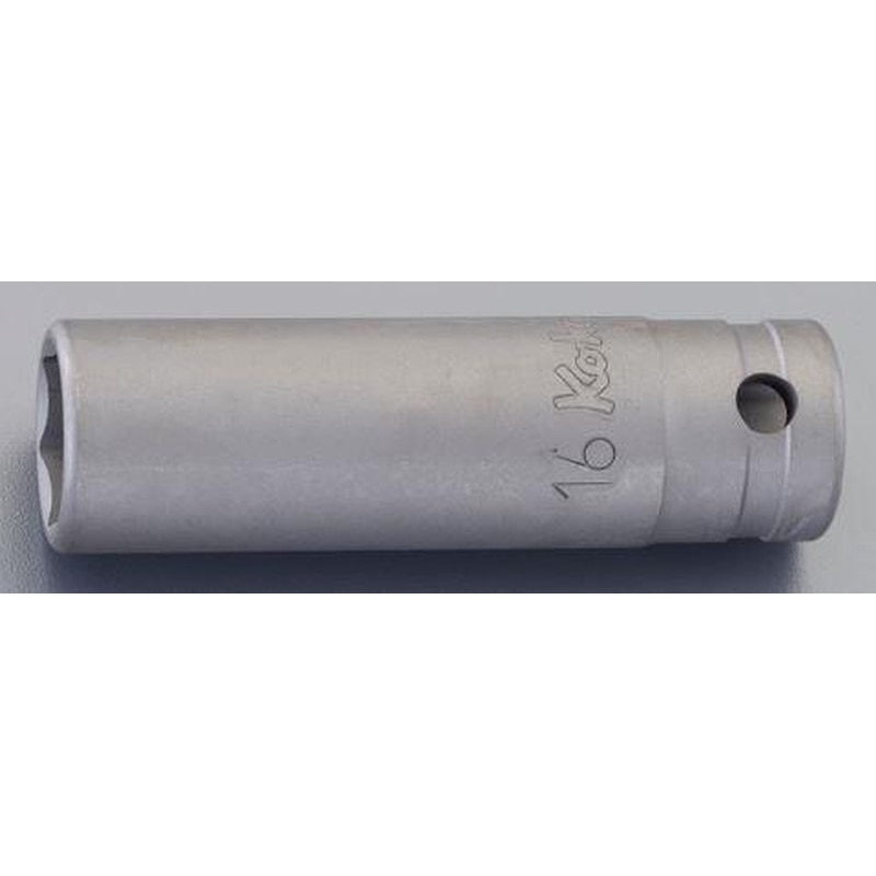 エスコ EA164DR-218 1/2”DRx18mmディープソケット(動力工具用) 1個（ご注文単位1個）【直送品】