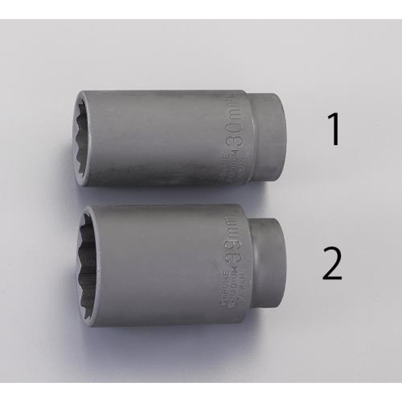 エスコ EA164GW-2 1/2”DRx39mmアクスルナット用インパクトソケット 1個（ご注文単位1個）【直送品】