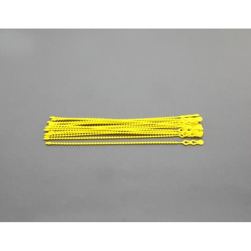 エスコ EA475FK-311 310mm結束バンド(ビーズタイプ/黄/15本) 1個（ご注文単位1個）【直送品】