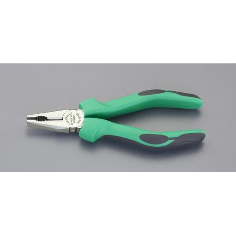 エスコ EA534SR-3 200mmペンチ(磨き/グリップ付) 1個（ご注文単位1個）【直送品】