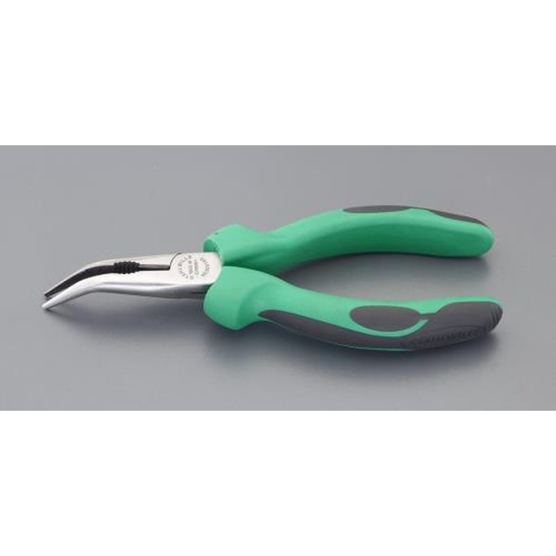 エスコ EA537SE-7 200mmラジオペンチ(45°先曲/グリップ付) 1個（ご注文単位1個）【直送品】