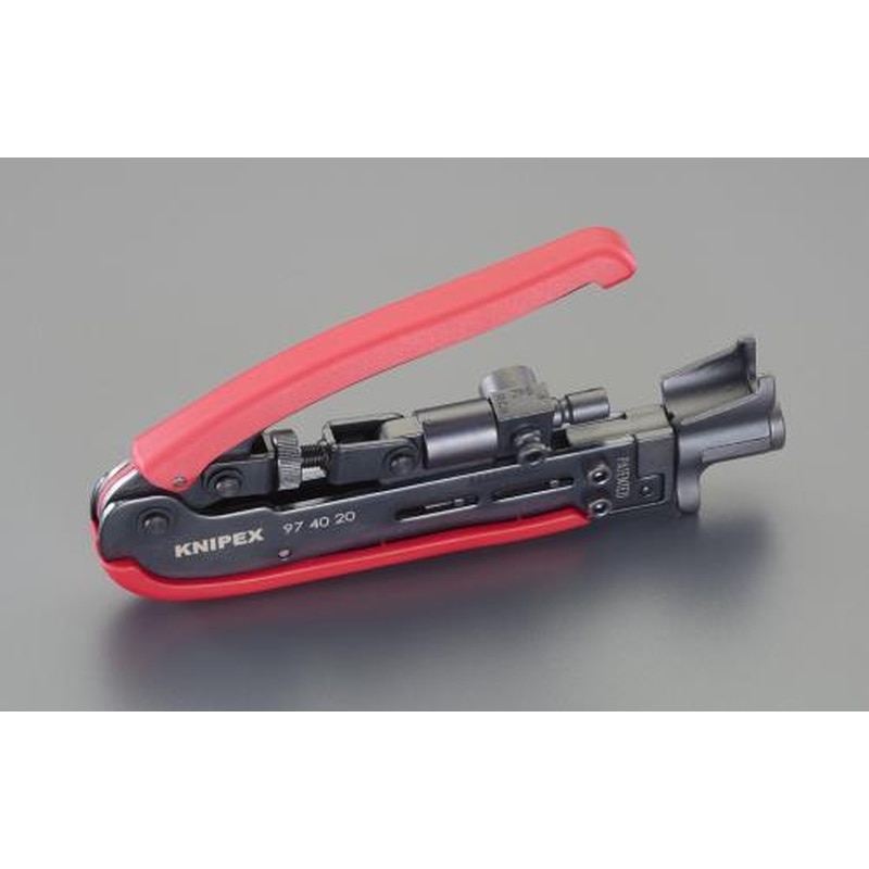 エスコ EA538kg-12 175mm圧着ツール(同軸ケーブルコネクター用) 1個(ご注文単位1個)【直送品】