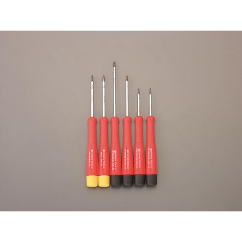 エスコ EA552AM-100 6本組［＋-]ドライバー(精密用) 1個（ご注文単位1個）【直送品】