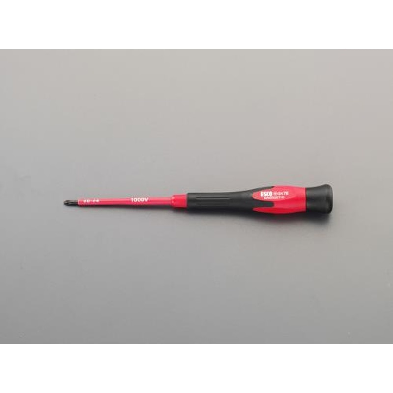エスコ EA552ET-3 #1x75mm［＋]ドライバー(精密用・絶縁) 1個（ご注文単位1個）【直送品】