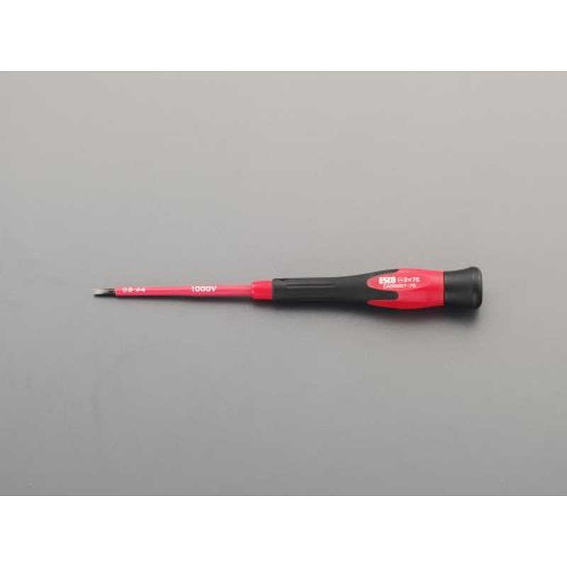 エスコ EA552ET-73 2.0x75mm［-]ドライバー(精密用・絶縁) 1個（ご注文単位1個）【直送品】