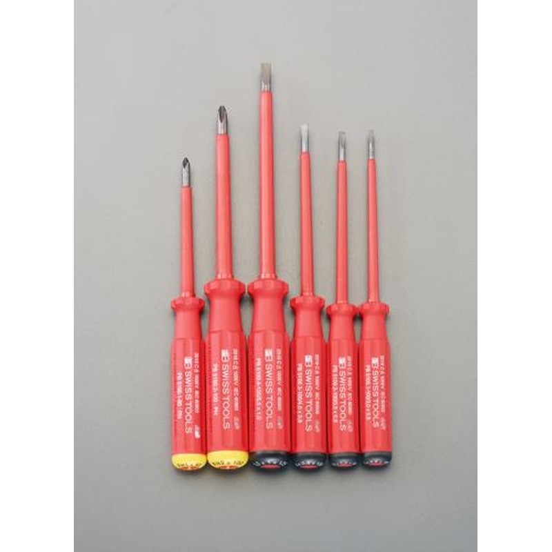 エスコ EA560PL-21 6本組［＋-]ドライバー(絶縁) 1個（ご注文単位1個）【直送品】