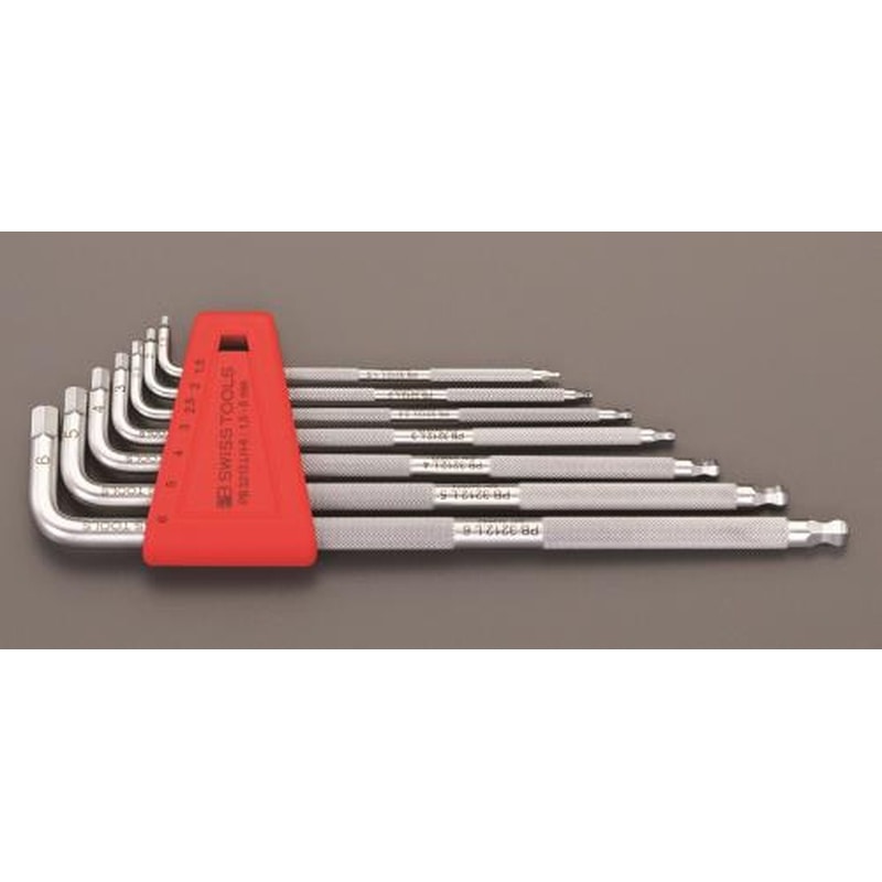 エスコ EA573LM-70 1.5-6mm/7本組［Ball-Hex]ローレット付キーレンチ 1個（ご注文単位1個）【直送品】