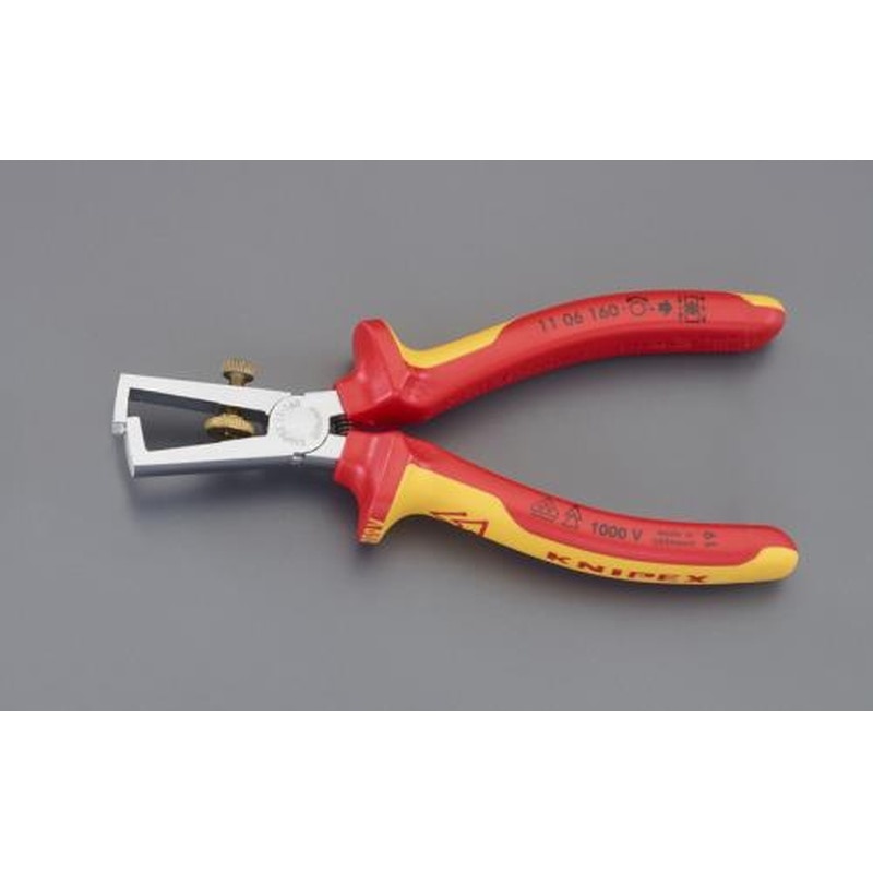 エスコ EA580KC-15 0.1-5.0mmワイヤーストリッパー(1000V絶縁) 1個（ご注文単位1個）【直送品】