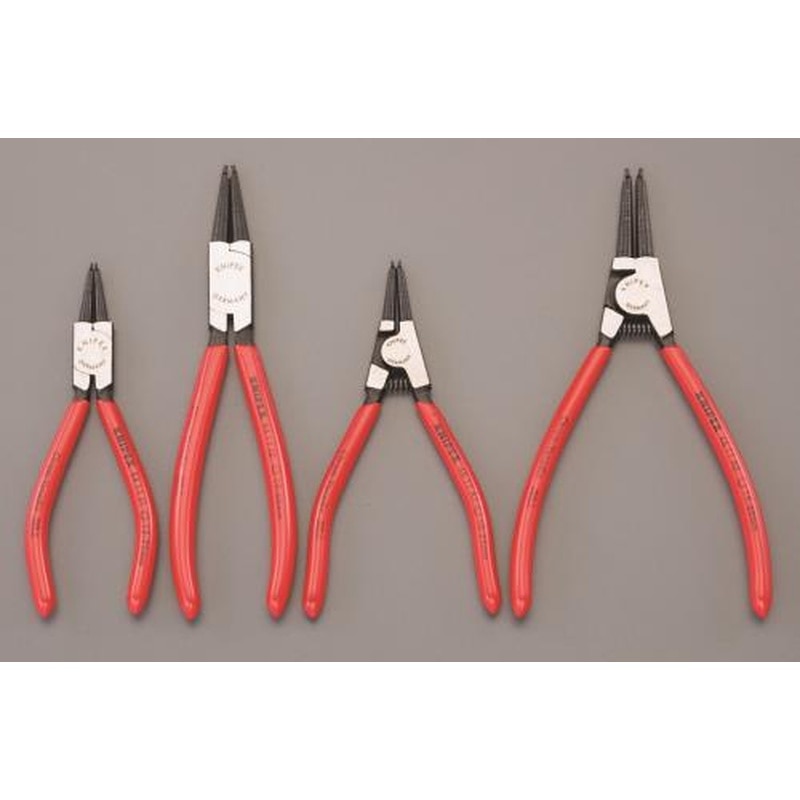 エスコ EA590-15 4本組スナップリングプライヤー(軸・穴用) 1個（ご注文単位1個）【直送品】