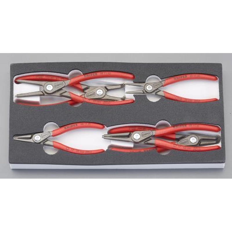 エスコ EA590-19 6本組スナップリングプライヤー(軸・穴用) 1個（ご注文単位1個）【直送品】