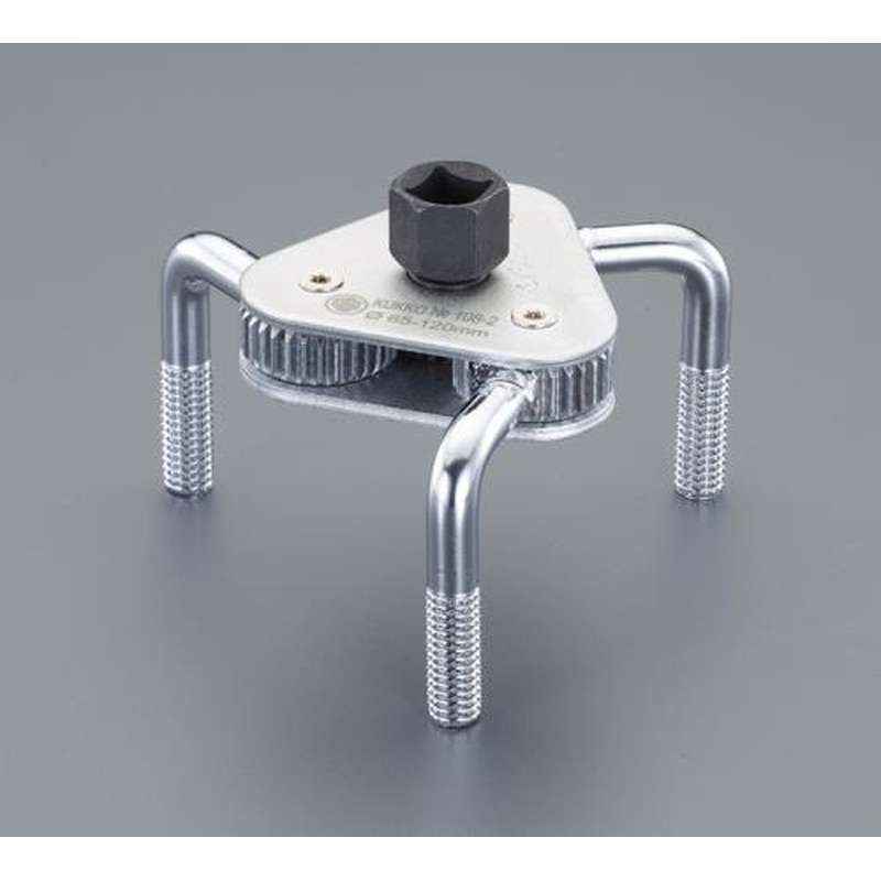 エスコ EA604A-11 65-120mm/3/8”DR・1/2”DRオイルフィルターレンチ 1個（ご注文単位1個）【直送品】